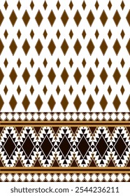 color brown and black native american pattern, Vector seamles  ethnic pattern, American indian motif, Template, Background, Fashomn color desing.