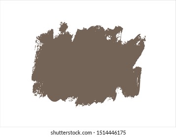 color brown paint stroke background vector