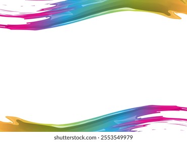 Color brush background. Trendy brush background. Vector illustration