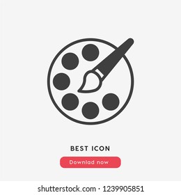 Color brush icon vector