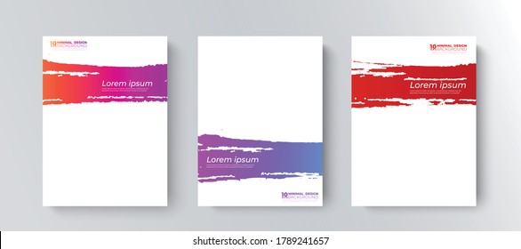 color Brush Set for Banner  Email signature template design use for email ,footer personal ,social media cover ,web page , company