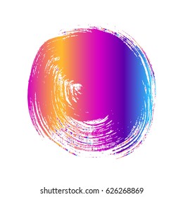 Color brush strokes, vector object for background. Impression of an artistic brush, isolated. Smears in ink.  Abstract background, pattern, texture for design.