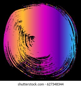Color brush strokes, vector object for background. Impression of an artistic brush, isolated. Smears in ink.  Abstract background, pattern, texture for design.