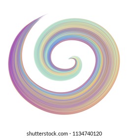 Color brushstroke oil or acrylic paint design element for presentations, flyers, leaflets, postcards and posters. Vector illustration EPS10