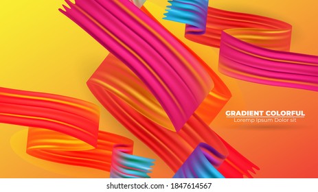 Color brushstroke oil or acrylic paint background modern colorful. Suitable For Wallpaper, Banner, Background, Card, Book Illustration, landing page, gift, cover, flyer, report, bussiness,