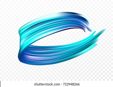 Color brushstroke oil or acrylic paint design element for presentations, flyers, leaflets, postcards and posters. Vector illustration EPS10