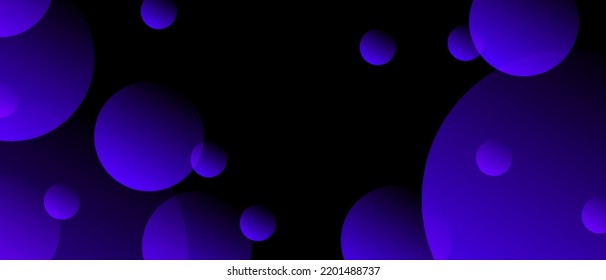Color bubbles on dark background. Modern abstract texture. Backdrops, flyers, websites, covers, banners, advertising, etc. Vector EPS 10