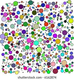 color bubbles vector