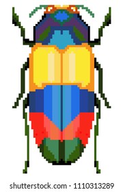 color bug pixel art