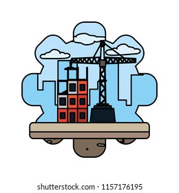 color building rapair pulleys construction machine