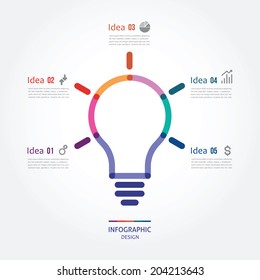 color bulb with five options