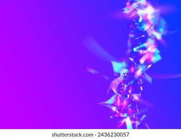 Color Burst. Happy Element. Unicorn Poster. Purple Glare Ribbon. Retro Holographic Explosion. Disco Background. Digital Paper. Carnival Effect. Blue Color Burst