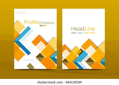 Color business brochure cover vector template, annual report front page, A4 size, leaflet abstract background, magazine design, flyer layout