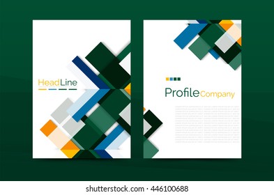 Color business brochure cover vector template, annual report front page, A4 size, leaflet abstract background, magazine design, flyer layout