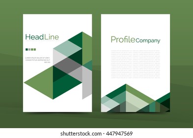 Color Business Brochure Cover Vector Template Stock Vector (Royalty ...