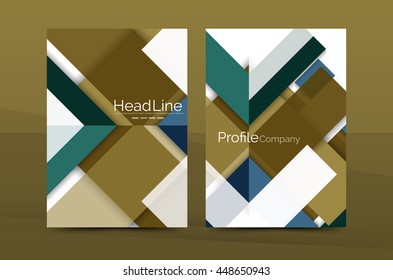 Color business brochure cover vector template, annual report front page, A4 size, leaflet abstract background, magazine design, flyer layout