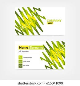 Color business card template.