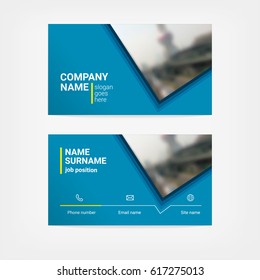 Color business card template.