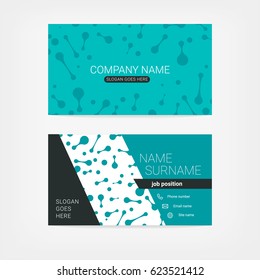 Color business card template.