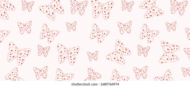 COLOR BUTTERFLIES BACKGROUND PATTERN