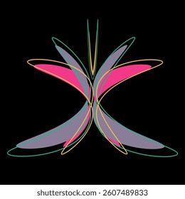 Color butterfly , isolated on dark. Educational games for children.