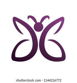 color butterfly logo