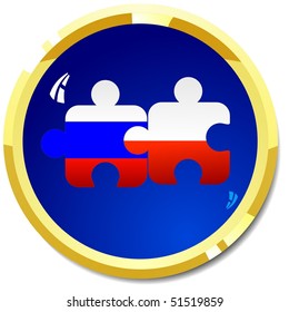 The color button with flags