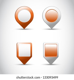 color button for map, web page, print