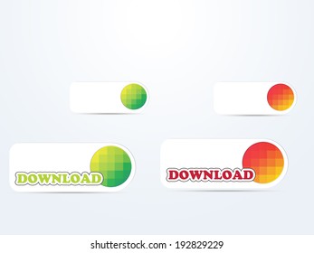Color button web design icons