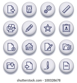 Color buttons with contour icons 10