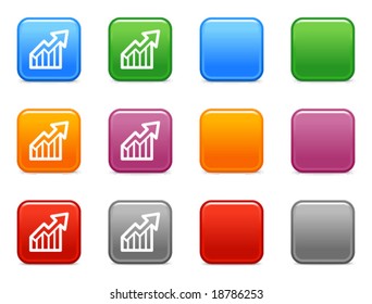 Color buttons with interest chart icon