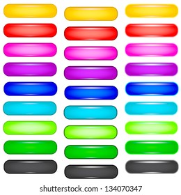 Color buttons on white background. Illustration