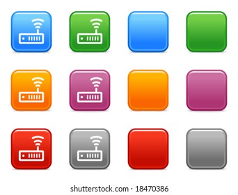 Botones de color con el icono del interruptor
