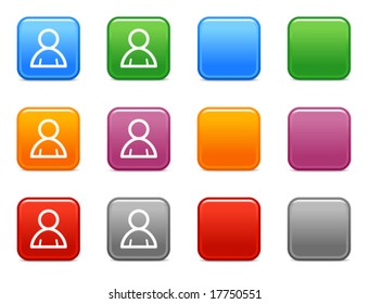 Color buttons with user icon
