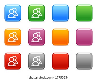 Color buttons with users icon