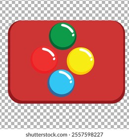  COLOR BUTTONS VECTOR DIRECTION CONSOLE FOR GAME ILLUSTRATION