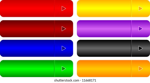 Color buttons. Vector illustration