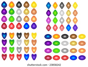 Color buttons for web and design