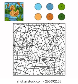 Color by number (duck)
