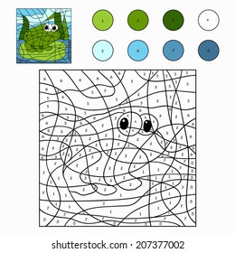 Color by number (frog)