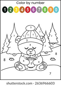  color by number  math worksheet