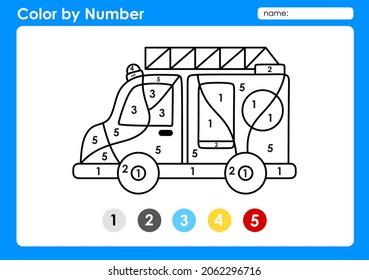 12,271 Fire truck coloring Images, Stock Photos & Vectors | Shutterstock