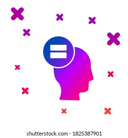 Color Calculation icon isolated on white background. Gradient random dynamic shapes. Vector Illustration