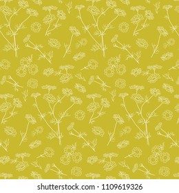 color camomile pattern