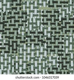 Color camouflage made of wicker square elements. For clothes, design and backgrounds.