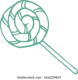 color candy on a white background for congratulations or children's illustrations