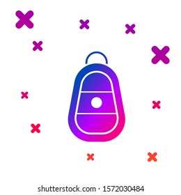 Color Car key with remote icon isolated on white background. Car key and alarm system. Gradient random dynamic shapes. Vector Illustration
