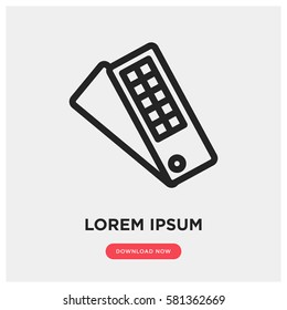 Color catalog vector icon