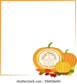 Color celebratory background, turkey bird