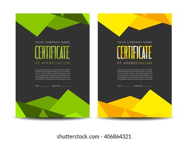 Color certificate design
